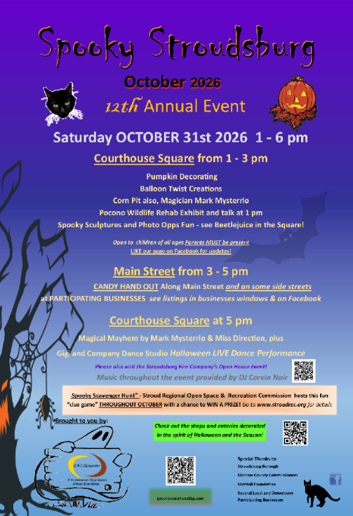 Spooky Stroudsburg - Main Street Stroudsburg OCT 31st