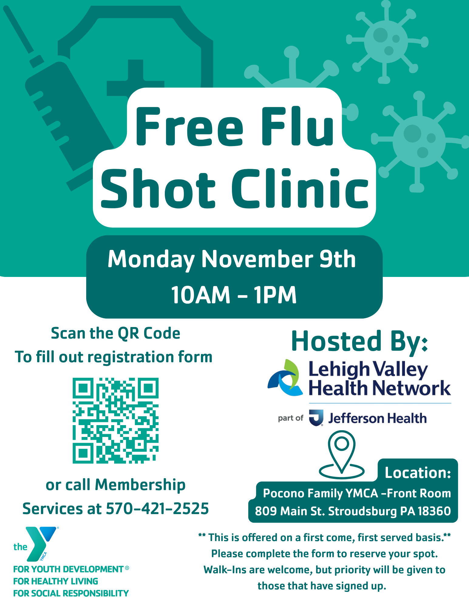 Flu Shot Clinic - November 9th